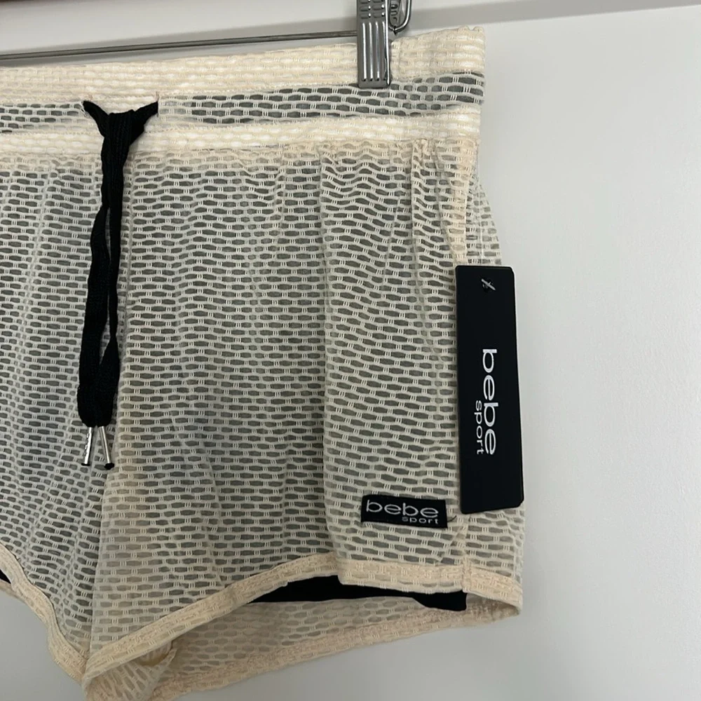 BEBE SPORT MESH SHORTS SIZE M MSRP $49.00 NWT